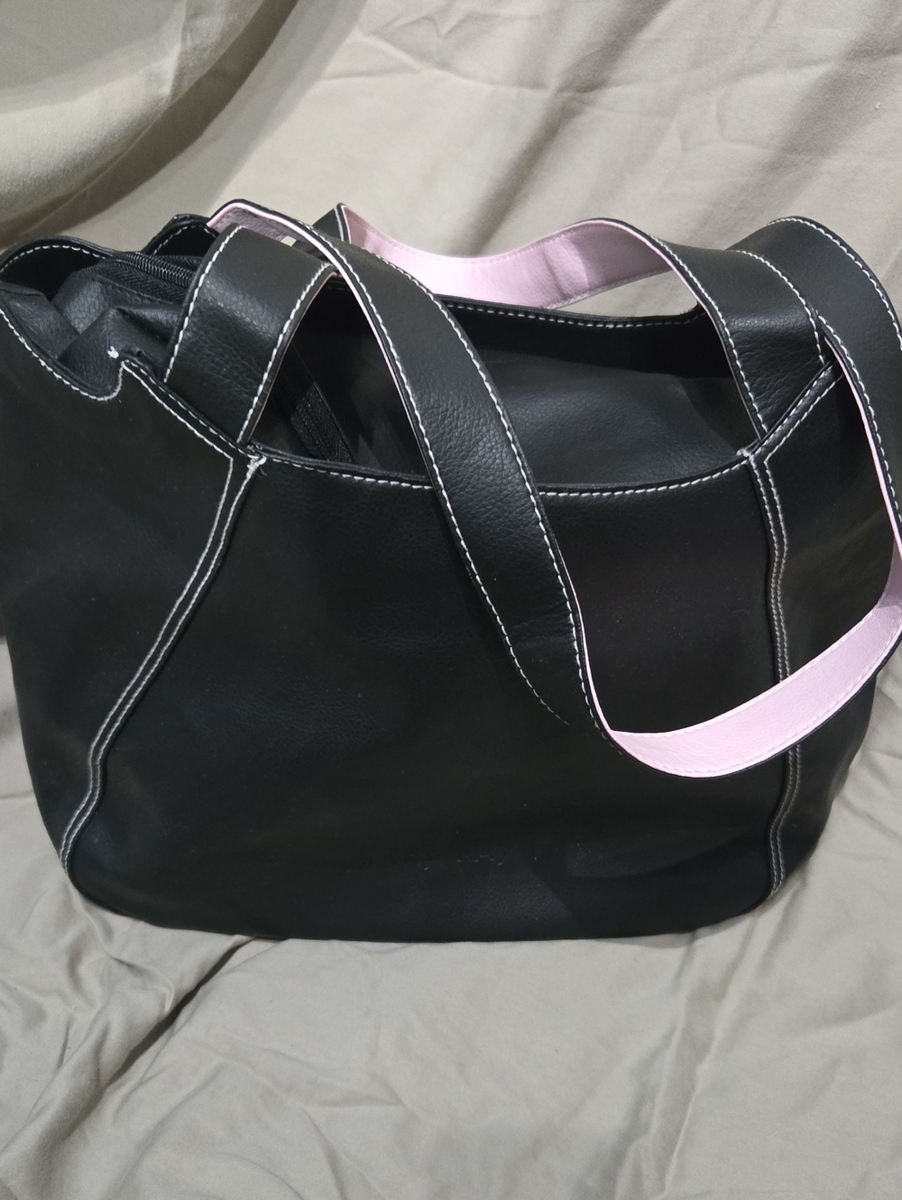 Mary Kay Black Tote with Pink-Trim Handles